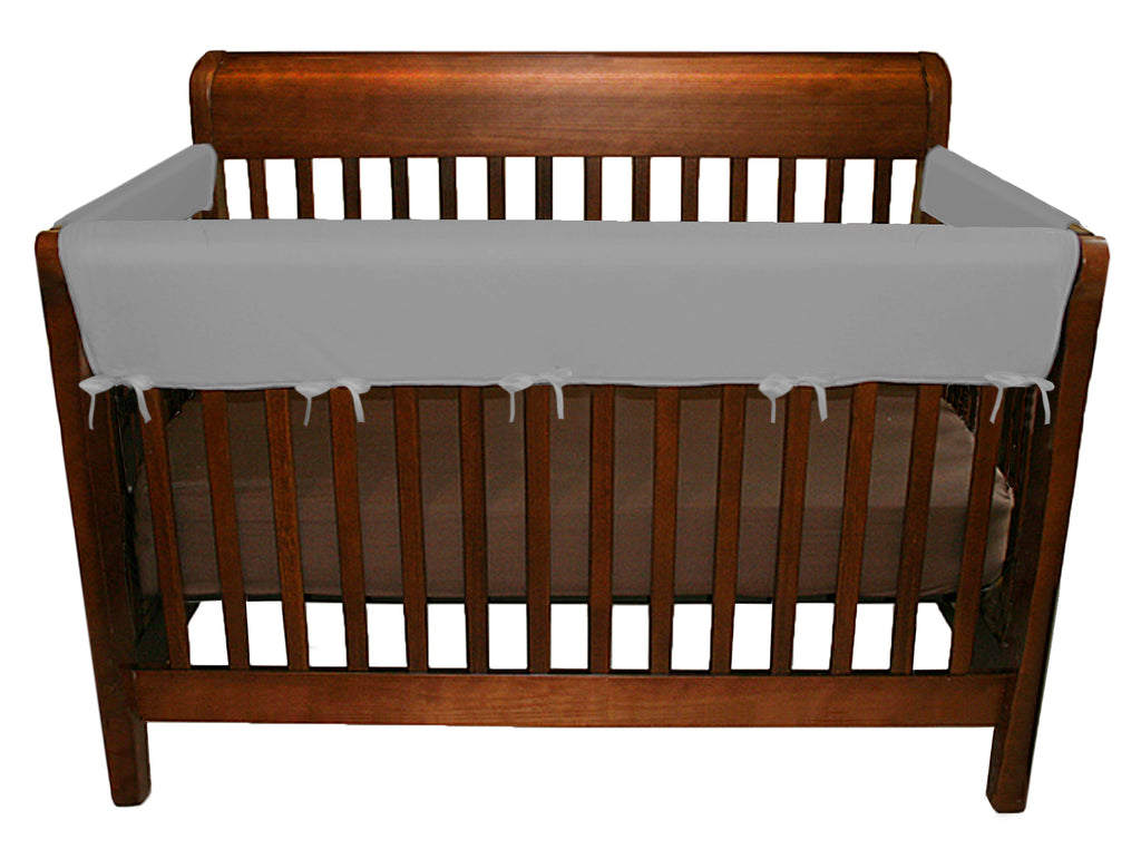 Soft Rail Convertible Crib Protector - 3 Piece Grey